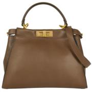 Fendi Vintage Pre-owned Laeder fendi-vskor Brown, Dam