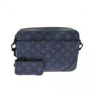 Louis Vuitton Vintage Pre-owned Canvas axelremsvskor Gray, Dam