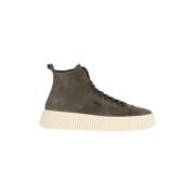 Antony Morato Höga Mocka Sneakers med Logoplakett Gray, Herr