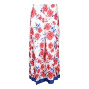 Semicouture Viskos Wide Leg Byxor Multicolor, Dam