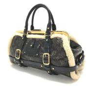 Louis Vuitton Vintage Pre-owned Tyg louis-vuitton-vskor Black, Dam