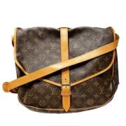 Louis Vuitton Vintage Pre-owned Canvas louis-vuitton-vskor Brown, Dam