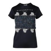 Ballantyne Bomull T-shirt Blue, Dam