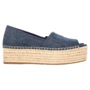 Miu Miu Pre-owned Pre-owned Denim espadriller Blue, Dam