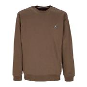 Jordan Essentiell Fleece Crewneck Sweatshirt Palomino/Vit Brown, Herr