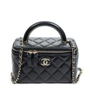 Chanel Vintage Pre-owned Laeder handvskor Black, Dam