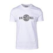 Bikkembergs Stilfull Bomull T-shirt Kollektion White, Herr