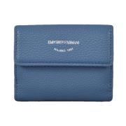 Emporio Armani Läderplånbok Blue, Dam