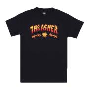 Thrasher Svart Sketch Tee Kortärmad T-shirt Black, Herr