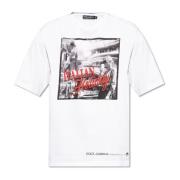 Dolce & Gabbana T-shirt med tryck White, Herr