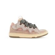 Lanvin Meshläder Sneakers med Gummisulor Pink, Dam