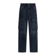 Diesel Jeans D-Pot-Cargo L.32 Gray, Dam