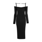 Jacquemus Elegant Sommarklänning för Kvinnor Black, Dam