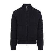 Moncler Blå Tricot Cardigan Blue, Herr