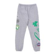 Mitchell & Ness Boston Celtics Fleece Tracksuit Byxor Gray, Herr