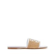 Casadei Portofino Slip-On Sandaler Beige, Dam