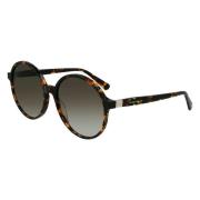 Longchamp Brun Acetat Solglasögon Filter 3 Brown, Dam