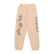 Obey Cherubs Fleece Sweatpants med fickor Beige, Herr