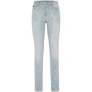 Philipp Plein Stiliga Denim Jeans Blue, Dam