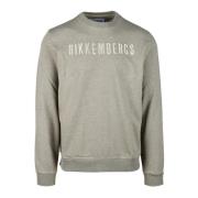 Bikkembergs Bomullstickad Tröja Gray, Herr