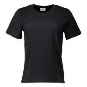 Closed Grundläggande T-shirt i Svart Black, Dam