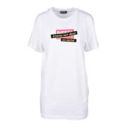 Diesel Bomull T-shirt White, Dam