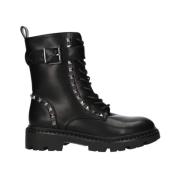 La Strada Studded Vegan Läderstövlar Black, Dam