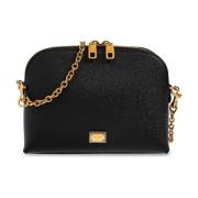 Dolce & Gabbana Läder axelväska Black, Dam