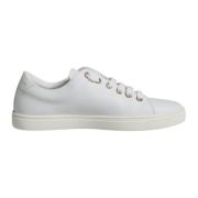 Dolce & Gabbana Heligt Hjärta Studded Läder Sneakers White, Dam