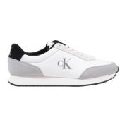 Calvin Klein Jeans Mocka Läder Herrskor Kollektion White, Herr