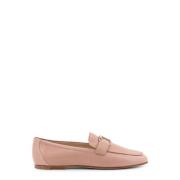 Tod's Metall Detalj Läder Loafer Beige, Dam