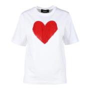 Dsquared2 Tshirt White, Dam