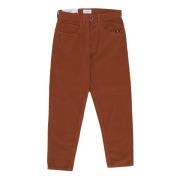 Amish Mörk Beige Sammet Byxor Brown, Herr