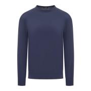 Ermenegildo Zegna Premium Crewneck Sweater Blue, Herr