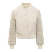 Givenchy Stiliga Blouson Jackor White, Dam