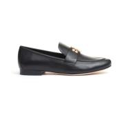 Tory Burch Svart läder mocassin med logotyp Black, Dam