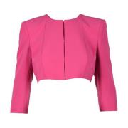 Patrizia Pepe Elegant Jacka med Polyester och Elastan Pink, Dam