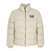 Obey Kräm Puffer Dunjacka Hög Hals Beige, Herr