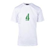 Paciotti Bomull T-shirt 4US Stil White, Herr