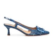 Roberto Festa Slingback-klackar med stenar Blue, Dam