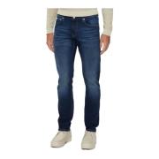 Calvin Klein Slim Fit Jeans - Blå Patchad Blue, Herr