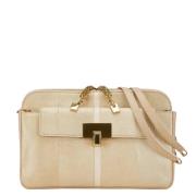 Chloé Pre-owned Pre-owned Laeder axelremsvskor Beige, Dam