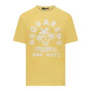 Dsquared2 T-Shirts Yellow, Herr