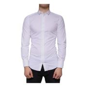 Dolce & Gabbana Vit Bomullsskjorta Slim Fit White, Herr