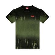 Diesel Ekologisk Bomull Tie-Dye T-shirt Green, Herr