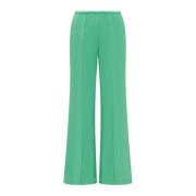 Forte Forte Wide Trousers Green, Dam