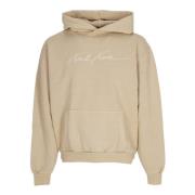 Karl Kani Autograph Heavy Hoodie med Framficka Beige, Herr