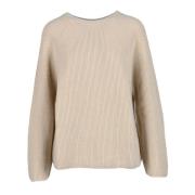 Max Mara Fritid Ulltröja Beige, Dam