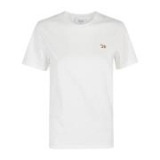 Maison Kitsuné Räv Patch T-shirt White, Dam