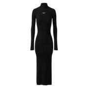 Diesel Räfflad Bodycon Klänning Black, Dam